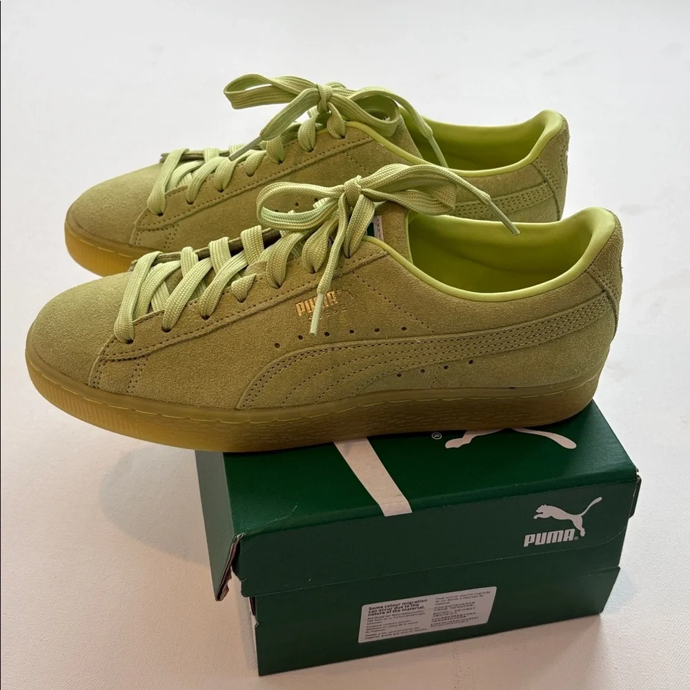 PUMA Suede Classic XXI Sneakers- NIB-Lily Pad- Size 9 - Picture 3 of 11